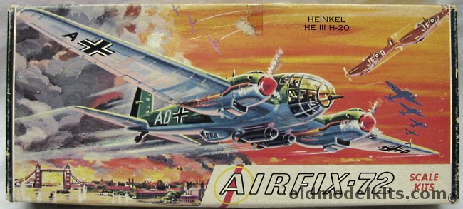 Airfix 1/72 Heinkel He-111 H-20 Craftmaster Issue, 3-98 plastic model kit